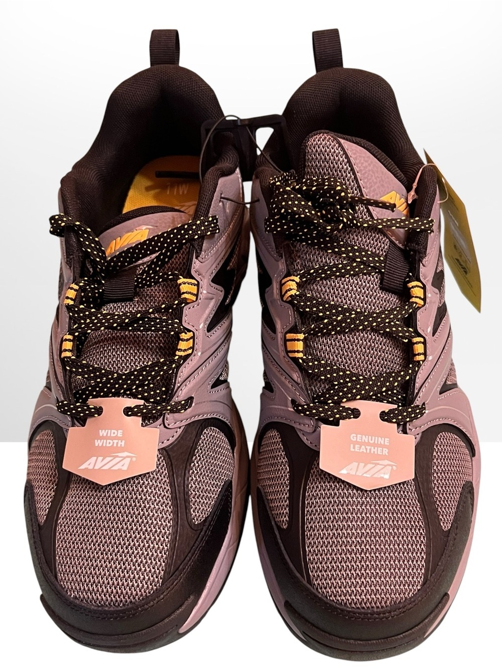 Avia Men's Talus rugged walking shoes featuring a gray and black design.